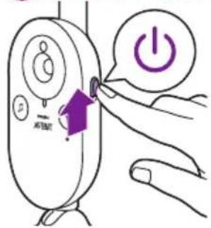 PHILIPS Avent SCD843 - Ligar a unidade dos pais e a unidade do bebé - 1