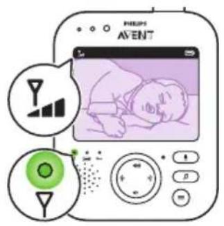 PHILIPS Avent SCD843 - Collegamento dell'unità genitore e unità bambino - 6