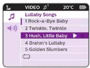 PHILIPS Avent SCD843 - Kehtolaulun valinta - 2