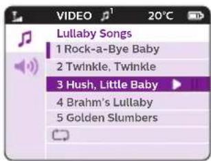 PHILIPS Avent SCD843 - Valg af vuggevise - 2