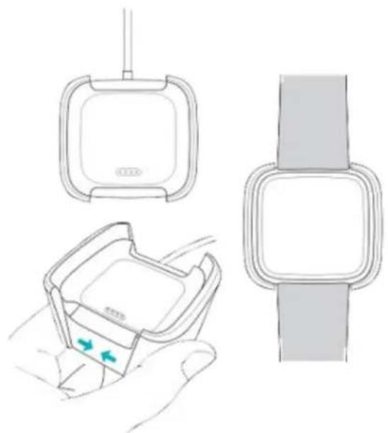 FITBIT Versa Lite - Chargement de votre montre - 1