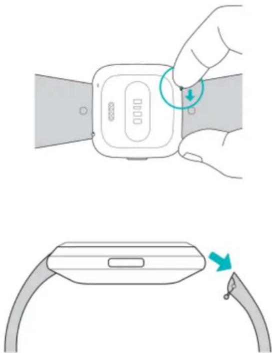 FITBIT Versa Lite - Retirer un bracelet - 1