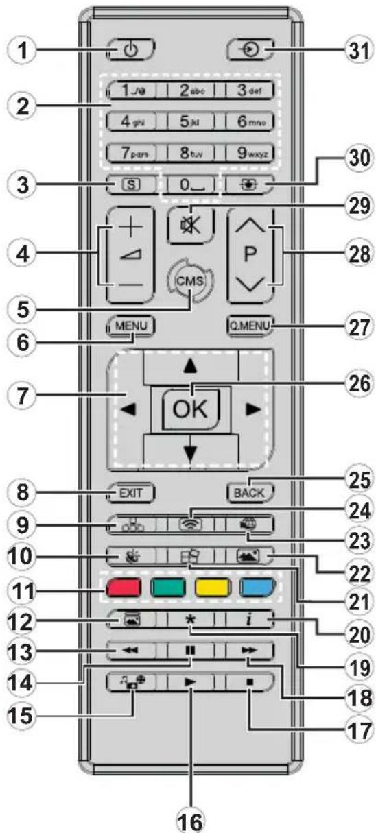 TOSHIBA TDY493M - Télécommande - 1