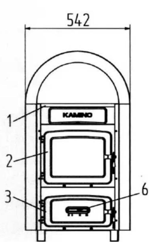Wamsler KS 1096 - Leggenda da cui figura - 1