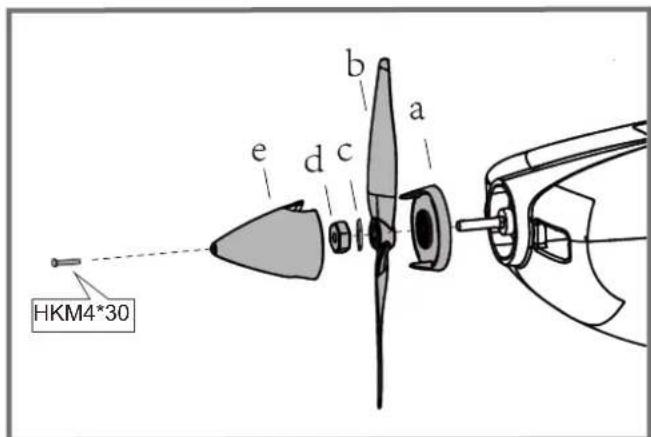 FMS Extra 330 - 螺旋桨安装 - 1