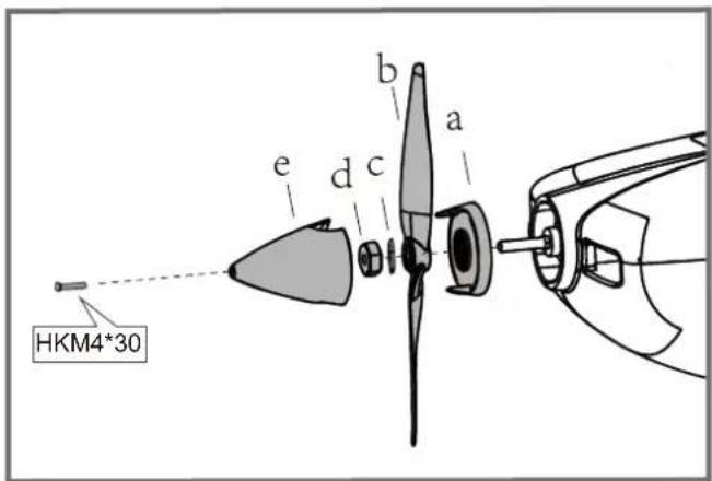 FMS Extra 330 - Spinner- und Propellermontage - 1