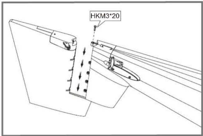 FMS Extra 330 - Vertical stabilizer installation - 1