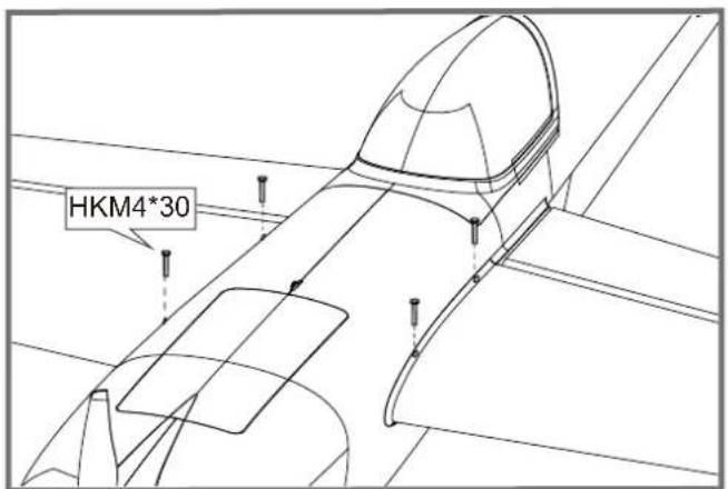 FMS Extra 330 - Main wing installation - 2