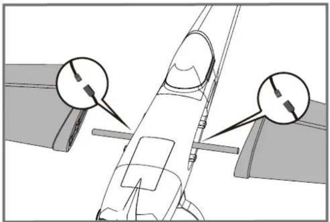 FMS Extra 330 - Main wing installation - 1
