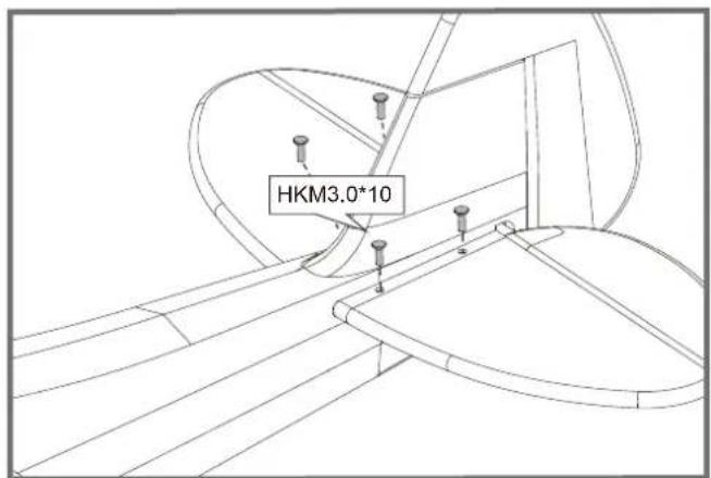FMS PA18 Super Cub - Horizontal stabilizer installation - 2