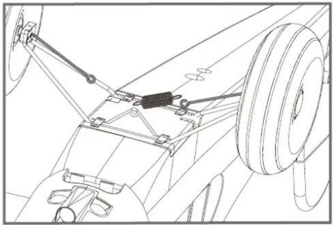 FMS PA18 Super Cub - Montage du train principal - 2