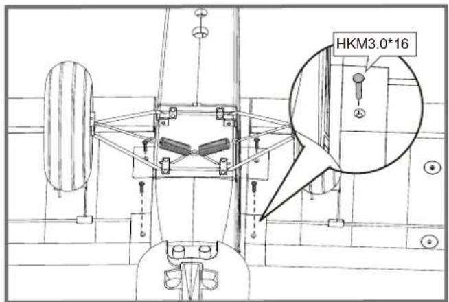 FMS PA18 Super Cub - Montage der Tragflächen - 2