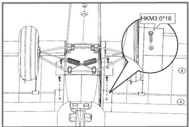 FMS PA18 Super Cub - 主翼安装 - 1