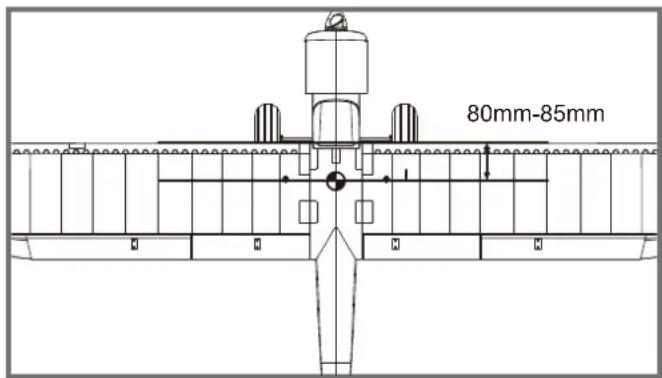 FMS PA18 Super Cub - Centrage [C.G.] - 1