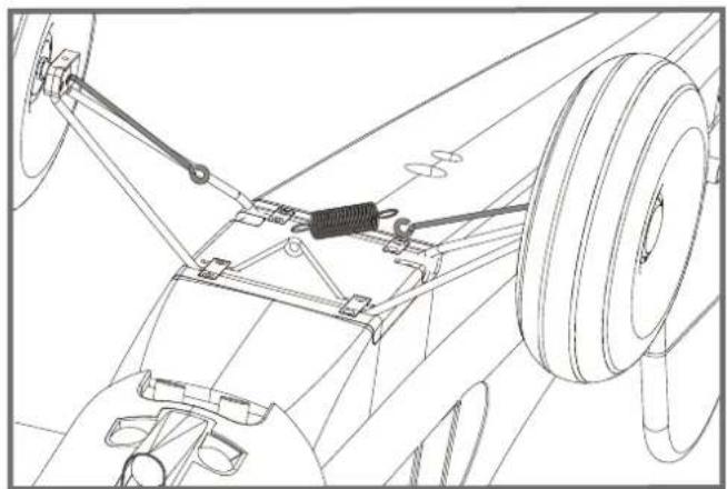 FMS PA18 Super Cub - Montage des Fahrwerks - 2