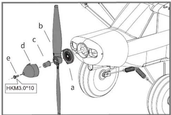FMS PA18 Super Cub - Montage de l'antenne - 3