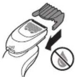 PHILIPS Series 6000 S6640 - Cleaning the beard styler attachment - 6