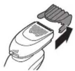 PHILIPS Series 6000 S6640 - Uso del accesorio perfilador de barba con peine (solo modelos específicos) - 2