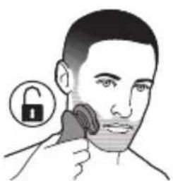 PHILIPS Series 6000 S6640 - Deactivating the travel lock - 1