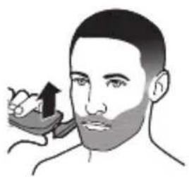 PHILIPS Series 6000 S6640 - Uso del accesorio perfilador de barba con peine (solo modelos específicos) - 4