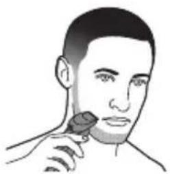 PHILIPS Series 6000 S6640 - Using the beard styler attachment without comb - 2