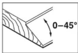 BOSCH GHO 1682 Professional - Chamfering with angle guide - 1
