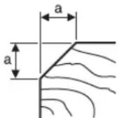 BOSCH GHO 1682 Professional - Зняття фасок з країв (див. мал. Е) - 1