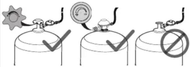 CAMPINGAZ Party Grill 400 - D - RACCORDEMENT DU RESERVOIR DE GAZ - 1