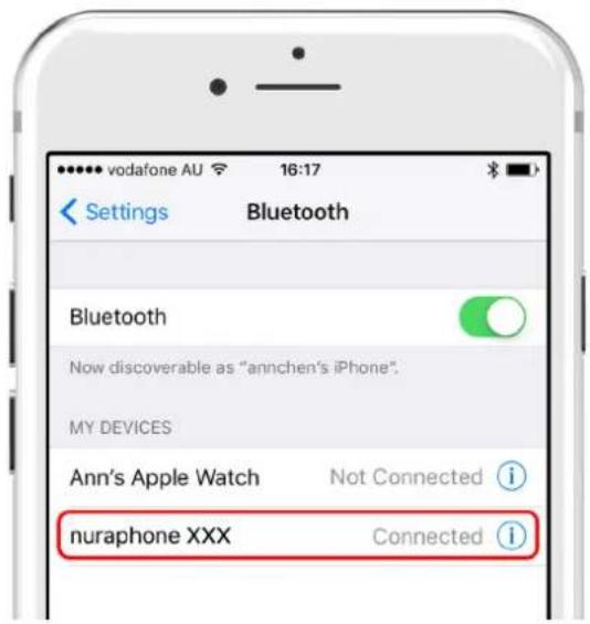Nura NuraPhone - ConnexiondevotreNuraphoneavecBluetooth® - 1