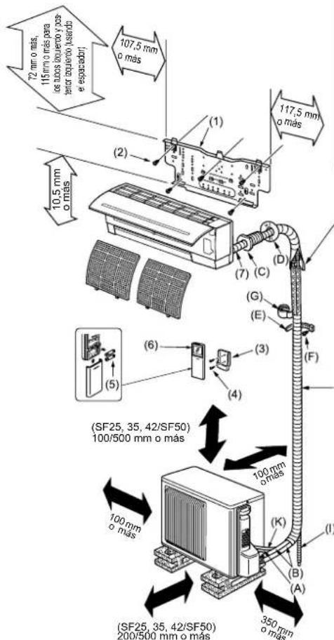 MITSUBISHI MSZSF25VE3E1 - \* Nota: - 1