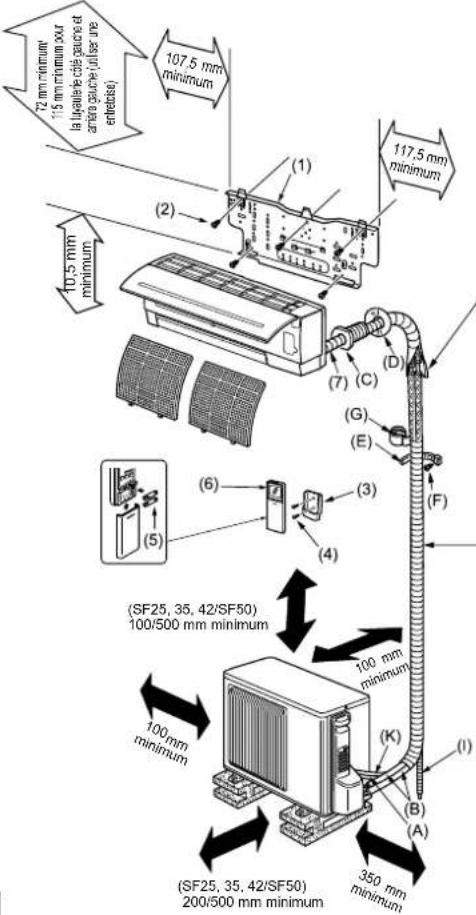 MITSUBISHI MSZSF25VE3E1 - PIECES A FOURNIR - 1