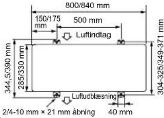 MITSUBISHI MSZSF25VE3E1 - DELE, DER SKAL VERE TIL RADIHGED PA INSTALLATIONSSTEDET - 2