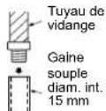 MITSUBISHI MSZSF25VE3E1 - Tuyau de vidange - 2