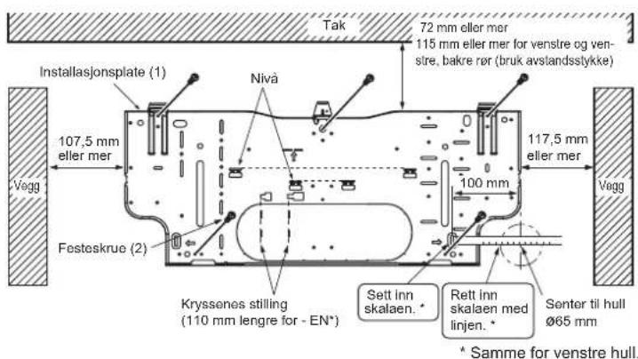 MITSUBISHI MSZSF25VE3E1 - 2-2. BORING AV VEGGHULL - 2