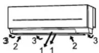 MITSUBISHI MSZSF25VE3E1 - Afmontering - 1
