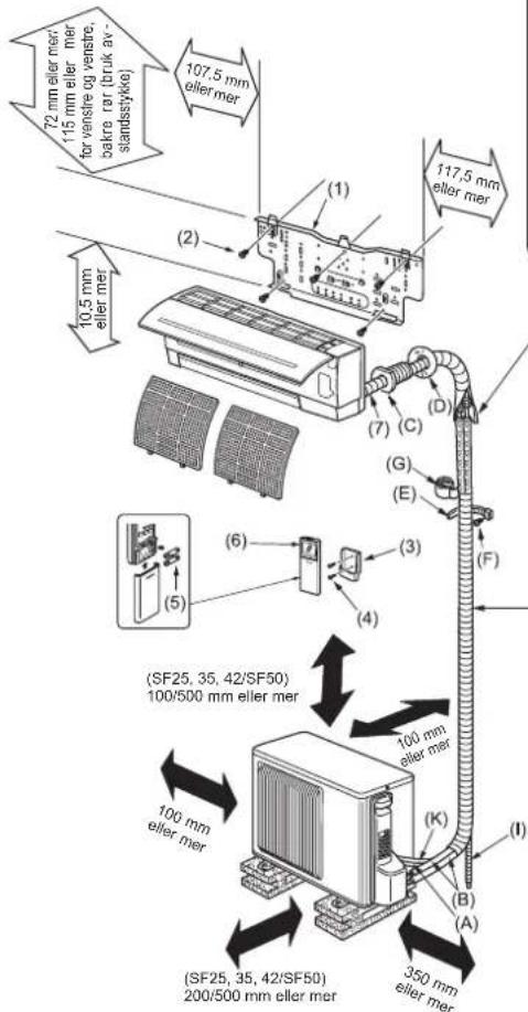 MITSUBISHI MSZSF25VE3E1 - TILBEHOR - 1