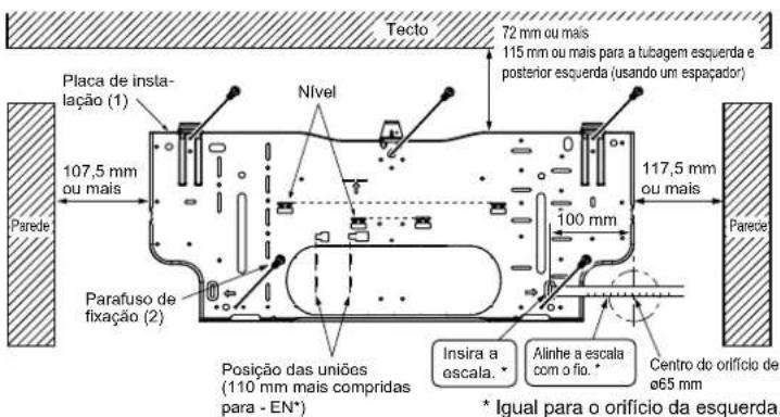 MITSUBISHI MSZSF25VE3E1 - 2-2. PERFURAÇÃO DOS ORIFÍCIOS NA PAREDE - 2