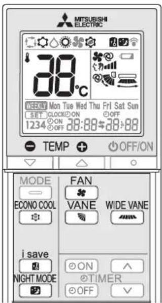 MITSUBISHI MSZAP50VGE1 - I-SAVE-BEDIENING - 1