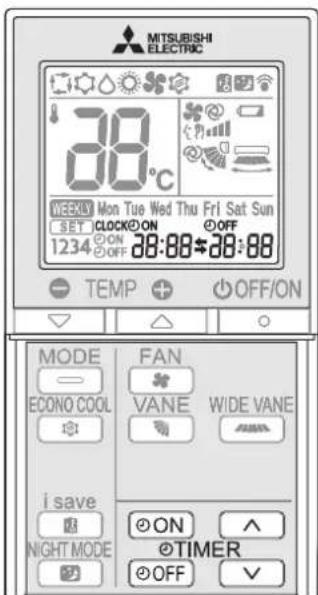 MITSUBISHI MSZAP50VGE1 - TIMERDRIFT (ON/OFF-TIMER) - 1