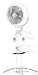 Vornado Energy Smart 5303DC - Justera hjo denast modll 803DC - 2