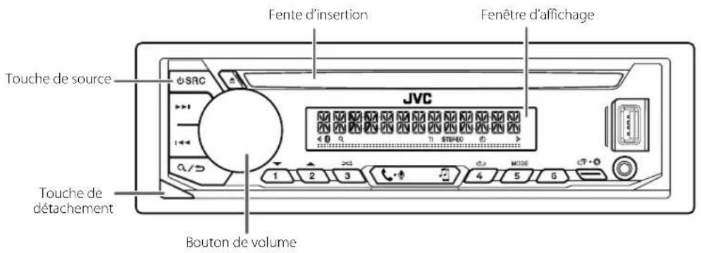JVC KDT702BT - Façade - 1