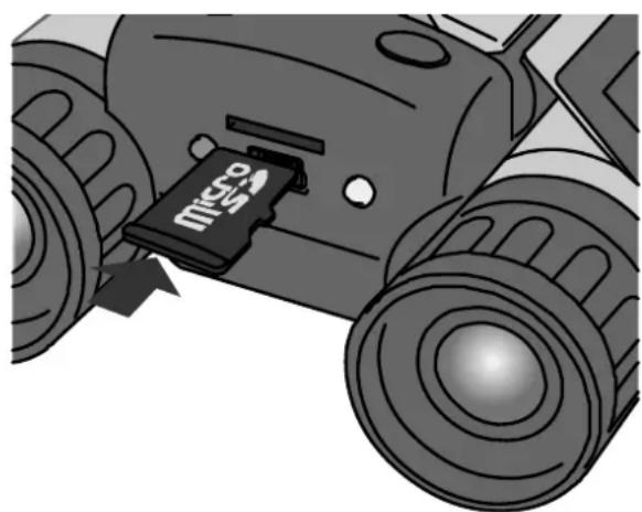 TECHNAXX TG125 - Einsetzen der MicroSD-Karte - 1