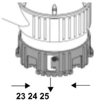 METABO TPS 14000 S Combi - Ställ sugkorgen i läge "unter" (nedät) (förklart och smutsigt vatten) - 1