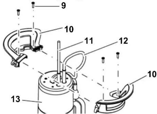 METABO PS 18000 SN - Montering af handgreb / ophængningsøske - 1