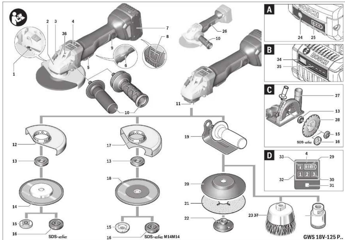 BOSCH GWS 18V125 PC - 21 - 21
