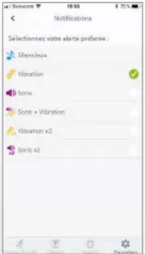 MYKRONOZ ZeTime Elite - PARAMETRES DES NOTIFICATIONS : - 2