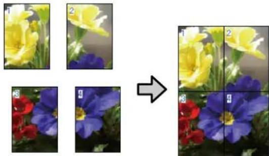 EPSON SCPX3V - 木 stove一印刷（扩大分割て印刷Windowsの） - 1