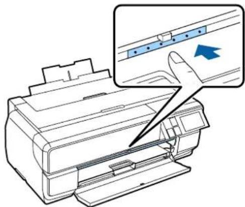 EPSON SCPX3V - 前面手差しトレイの中央部を押て、前面手差しトレイを出ります。 - 1