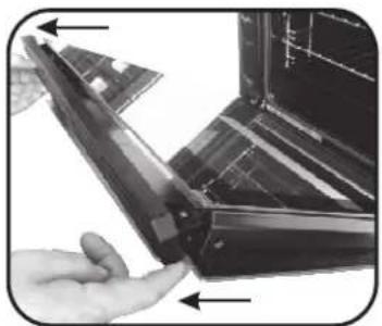 CANDY FCP886XS - RETRAIT ET NETTOYAGE DES VITRES - 7