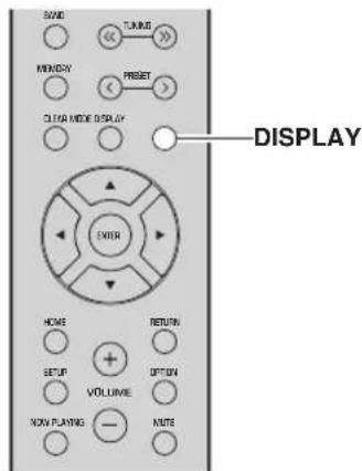 YAMAHA RN303D - Changement des informations représentées sur l'afficheur de la face avant - 1